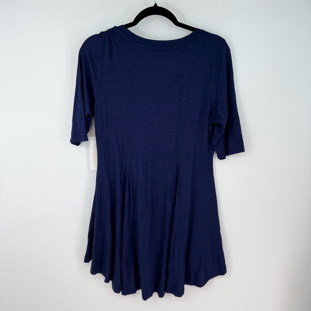 Soft Surroundings Half Sleeve V Neck Flowy Mini Dress NWT - Picture 2 of 4